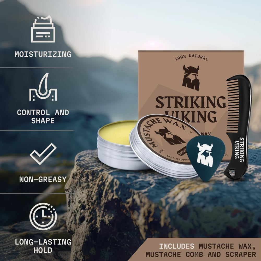 Striking Viking anti-static comb closeup reduces snagging for smoother grooming sessions.