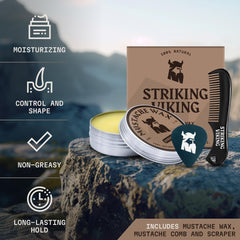 Striking Viking anti-static comb closeup reduces snagging for smoother grooming sessions.