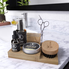 Striking Viking beard brush and comb for precise grooming and clean lines.