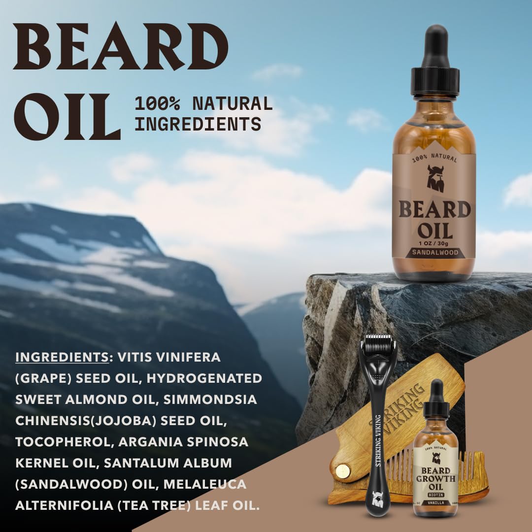 Striking Viking complete kit on dresser for daily use.