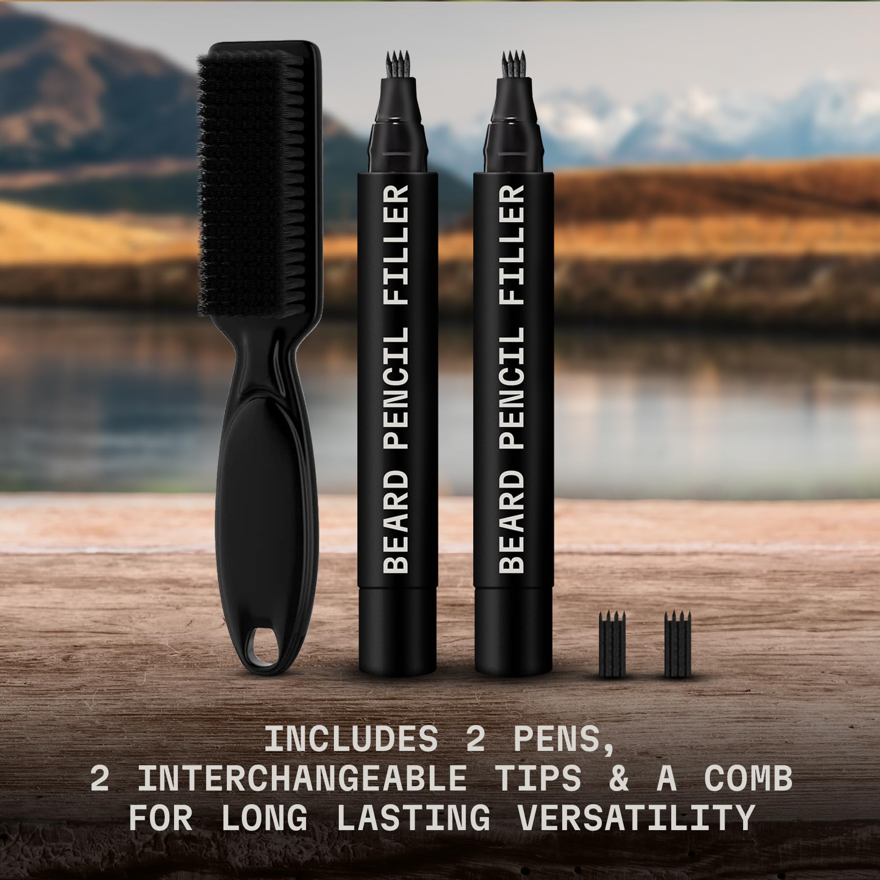 Striking Viking daily-use beard pen for quick grooming and touch-ups.