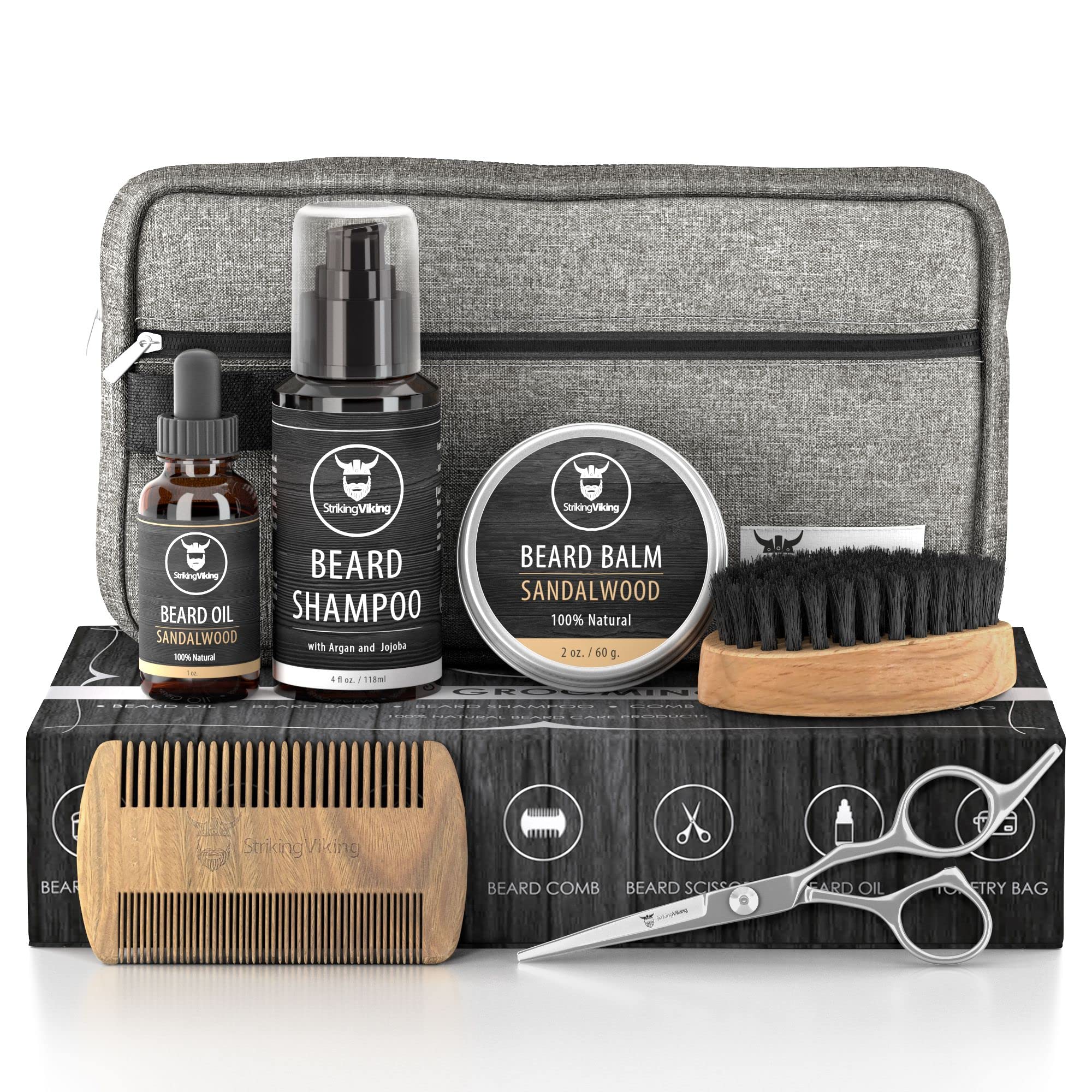 Striking Viking beard shampoo image shows a creamy lather for clean, refreshed skin.