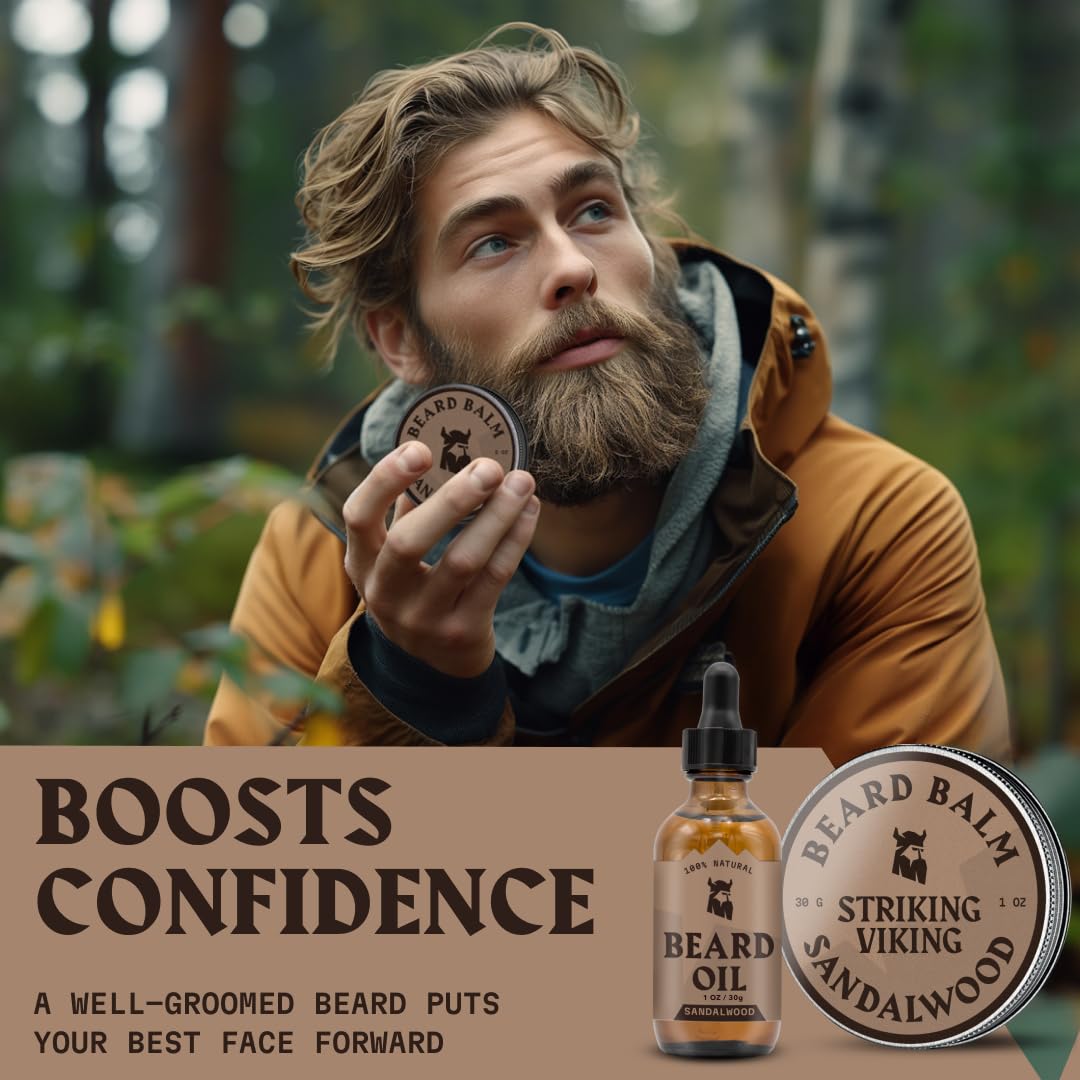 Striking Viking sandalwood scent profile for everyday masculine aroma.