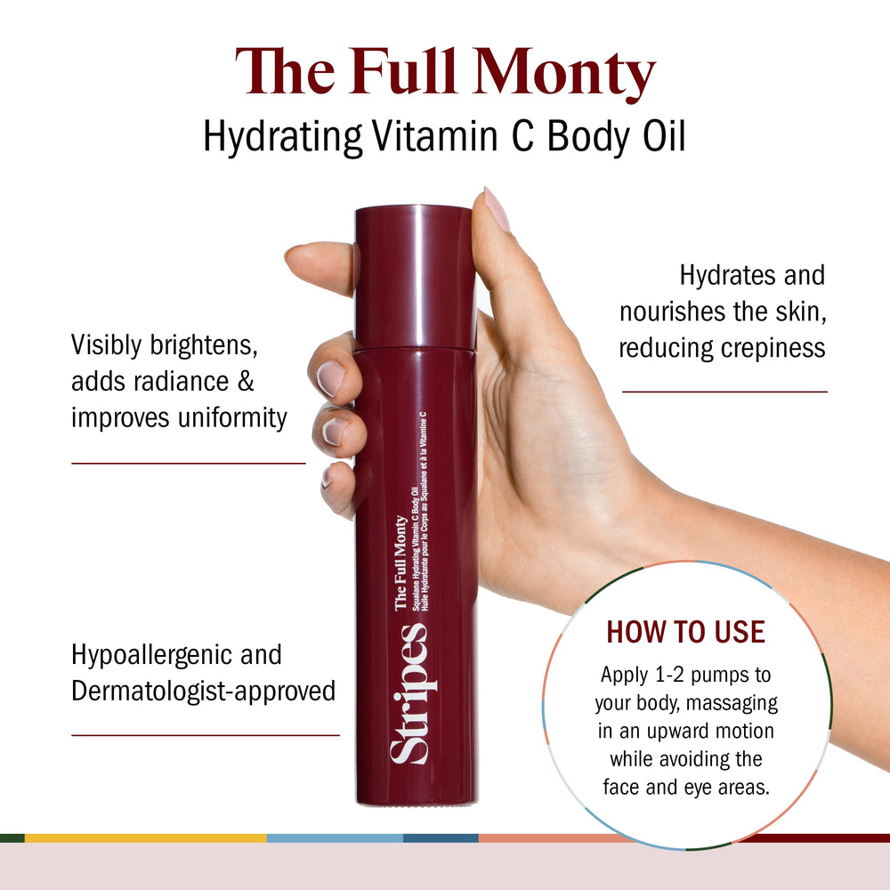 STRIPES Beauty Naomi Watts Full Monty pump highlights quick-absorb oil for a non-greasy finish