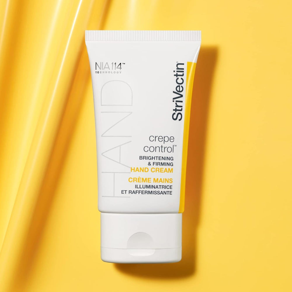 StriVectin before and after hands comparison, illustrates improved texture and tone