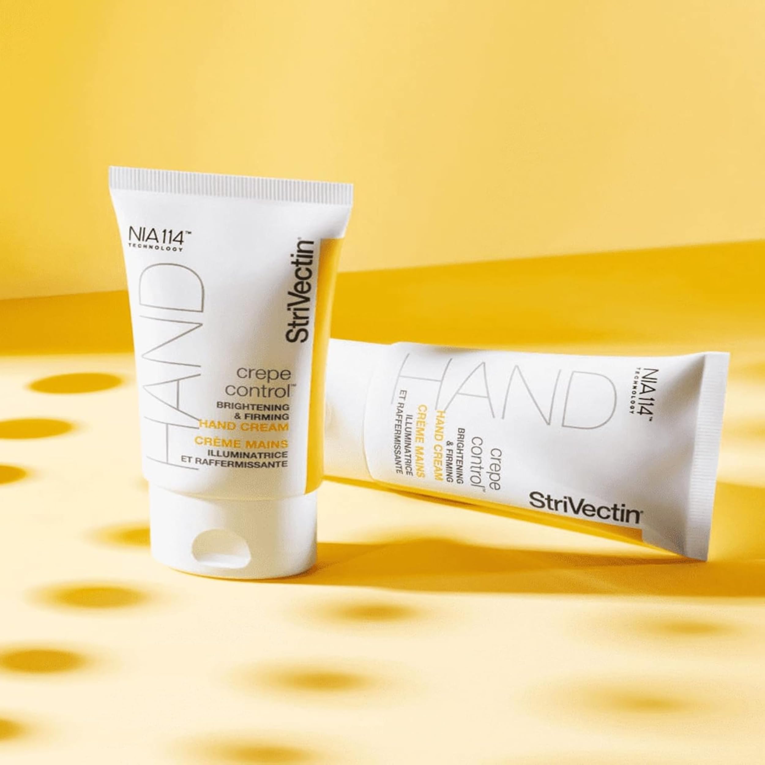 StriVectin cream absorbed into skin, showcases non-greasy finish and hydration