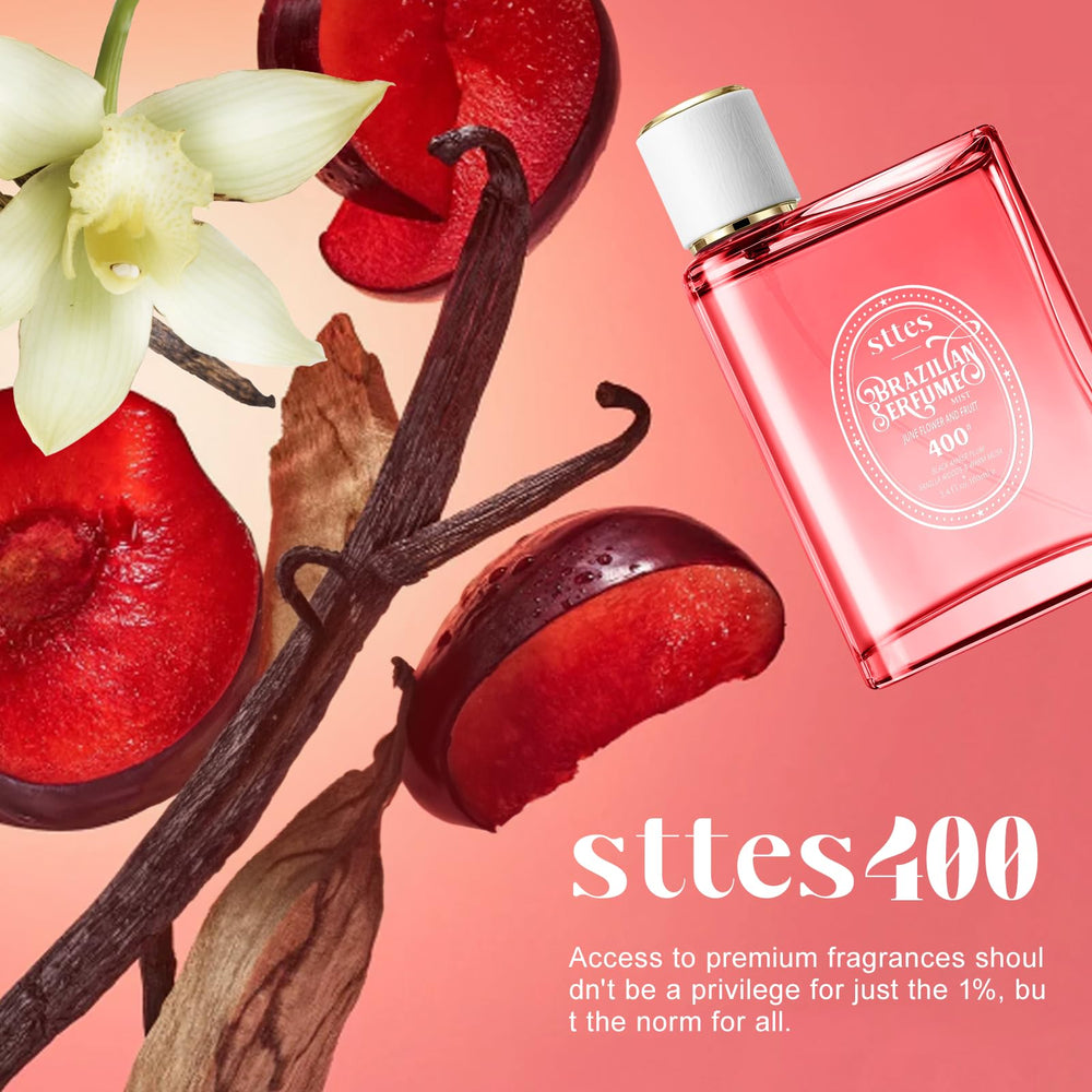 Sttes Perfume 400# June Flower Fruit on sandy beach evokes tropical sunshine and fruit notes.