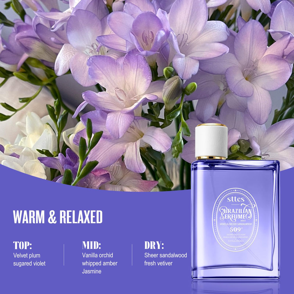 Sttes Perfume 509# amber and jasmine layer creating a warm finish
