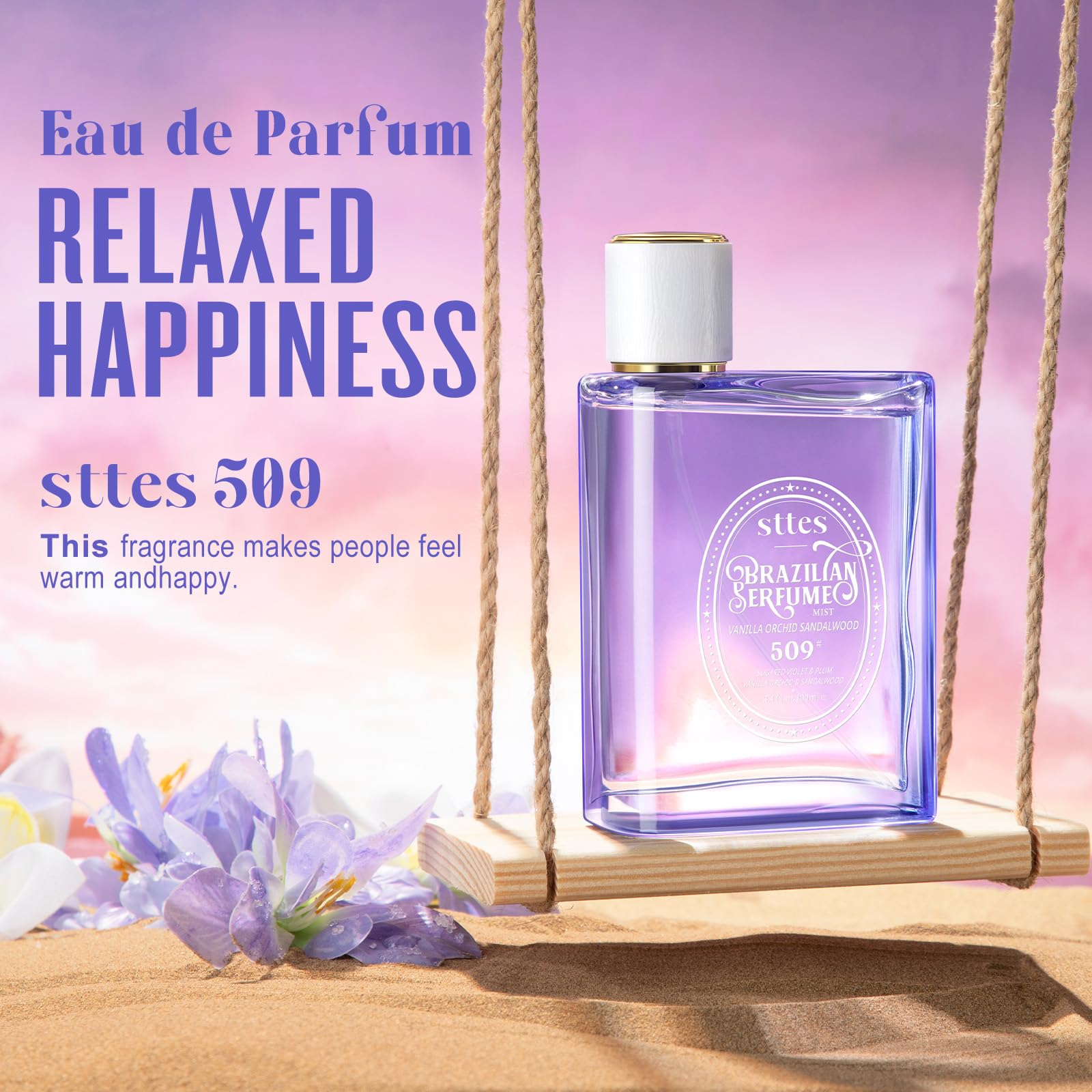 Sttes Perfume 509# summer-evening vibe captured in a soft glow