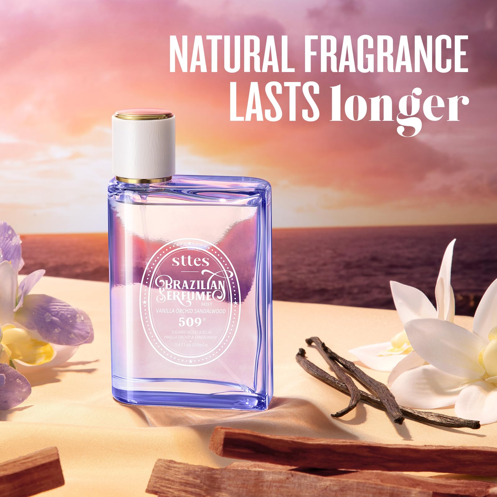 Sttes Perfume 509# top-notes close-up highlighting velvet plum aroma