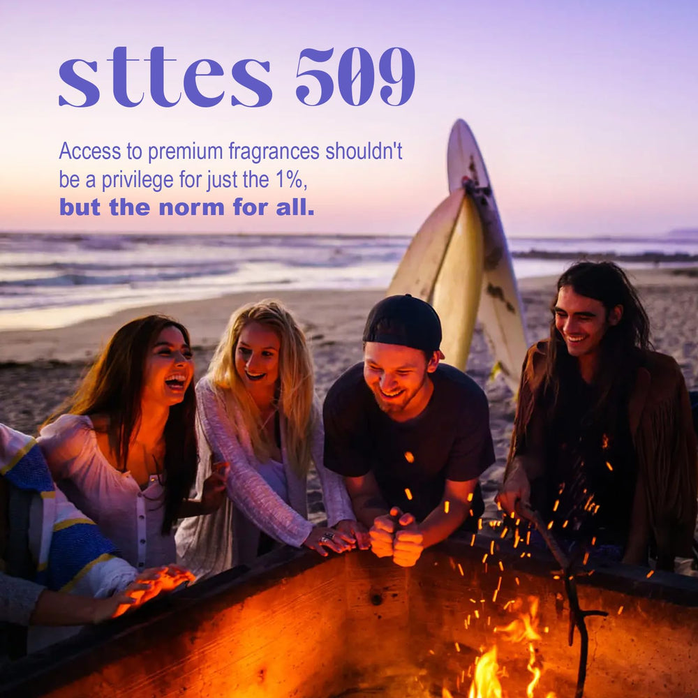 Sttes Perfume 509# vanilla orchid note diffusion on wrist for elegance