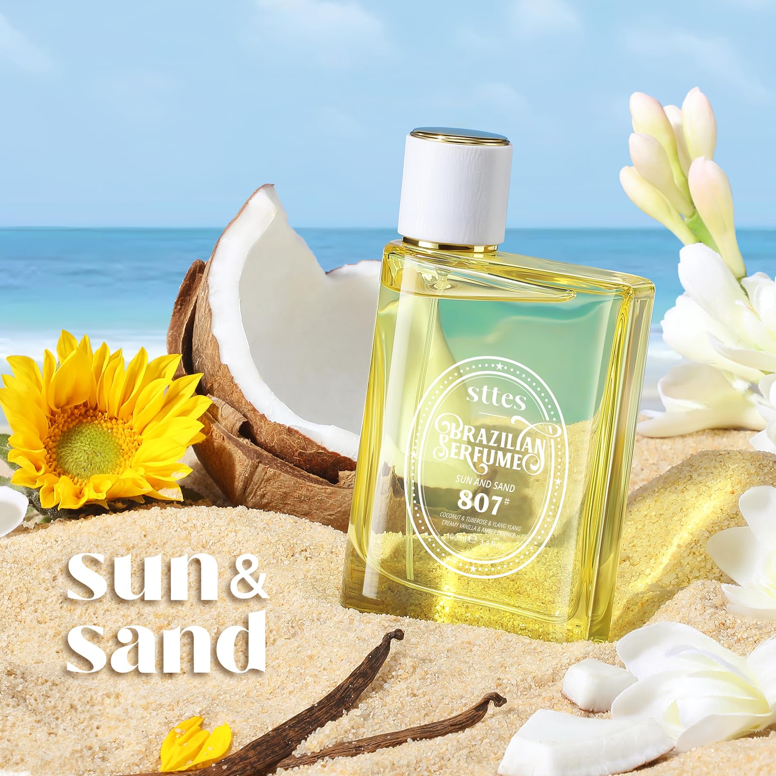 Sttes Sun and Sand vanilla highlight close-up conveys gentle sweetness for everyday wear
