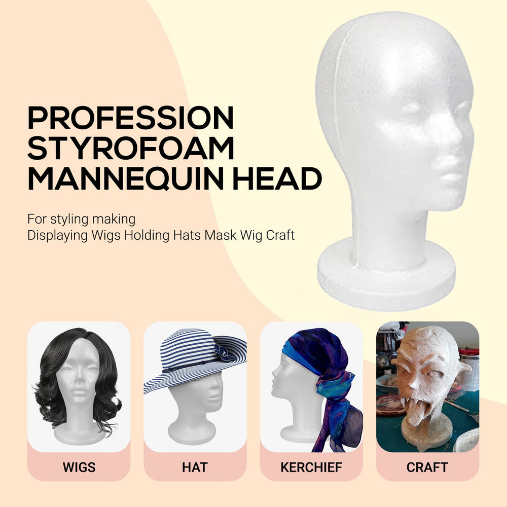 STUDIO LIMITED decorative-hat styling on a head, great for seasonal display ideas.