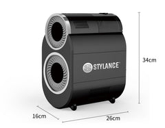 STYLANCE automatic hair brush cleaner water port close-up for quick setup and use.