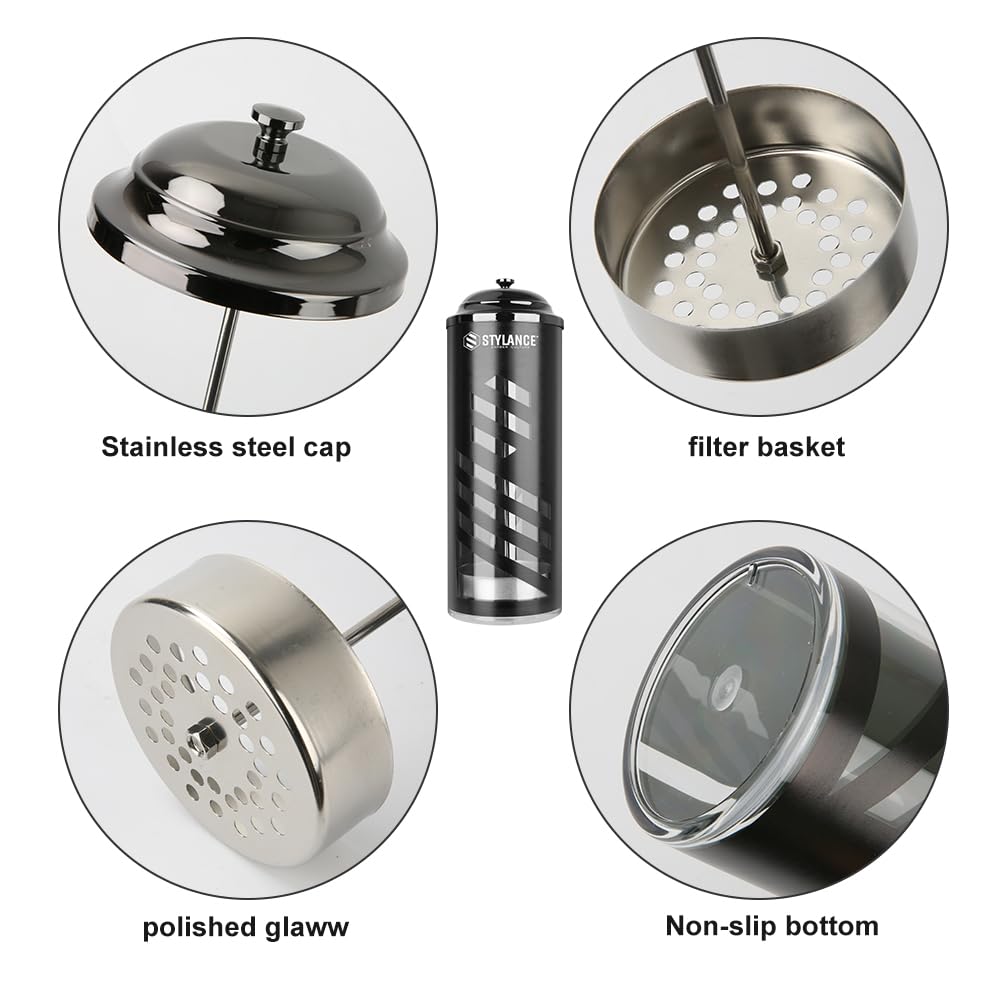STYLANCE Barber Disinfecting Jar inner basket scene enables quick tool retrieval during sanitizing