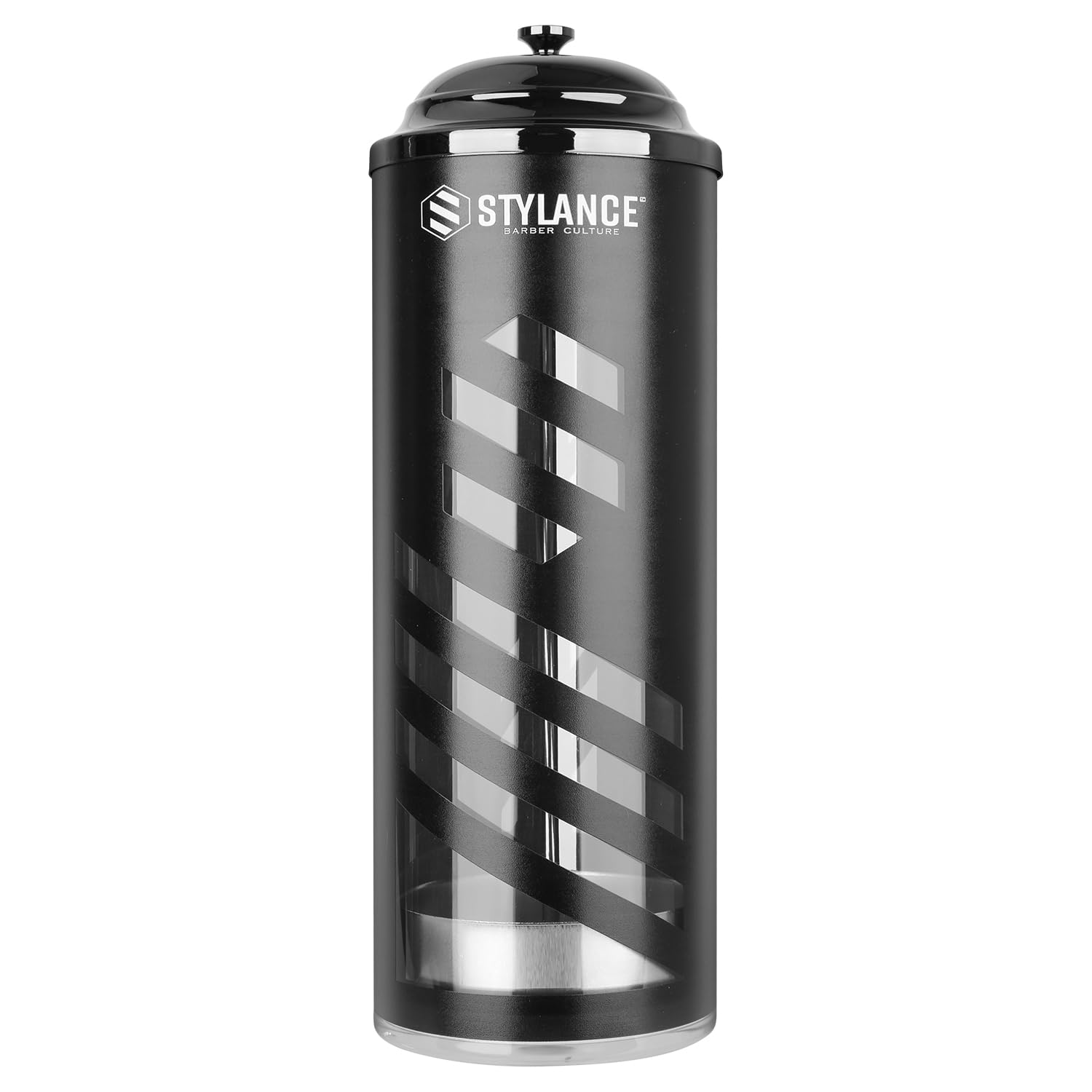STYLANCE Barber Disinfecting Jar use-case image shows clinical-professional setting