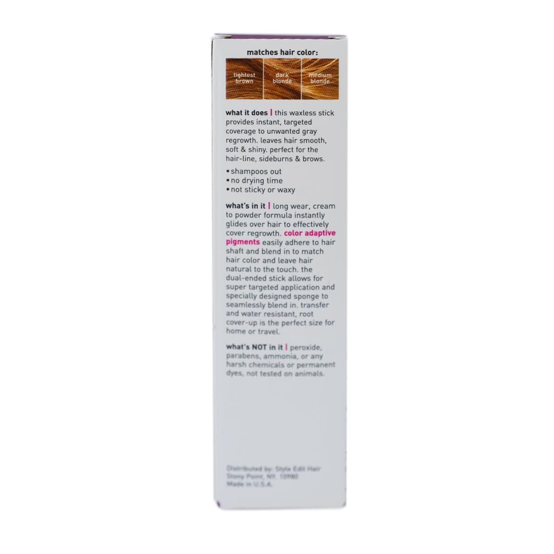 Style Edit Instant Root Concealer Stick USA-made with gentle ingredients.