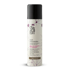 Style Edit Root Concealer Spray bottle top view for quick, salon-quality root coverage between visits.