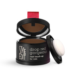 Style Edit Root Touch Up Powder Tub with compact lid for quick root concealment.