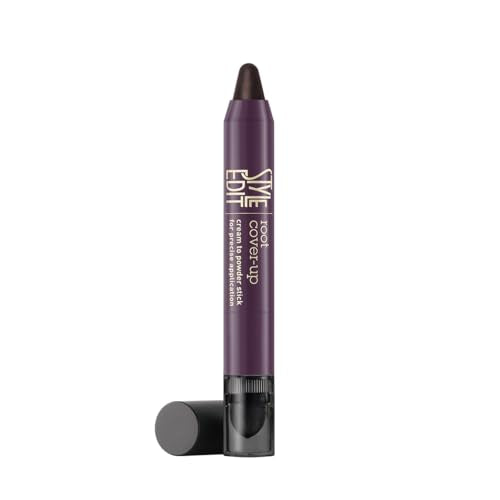 Style Edit Root Touch Up Stick packaging close-up, highlighting travel-friendly design for quick color touch ups.