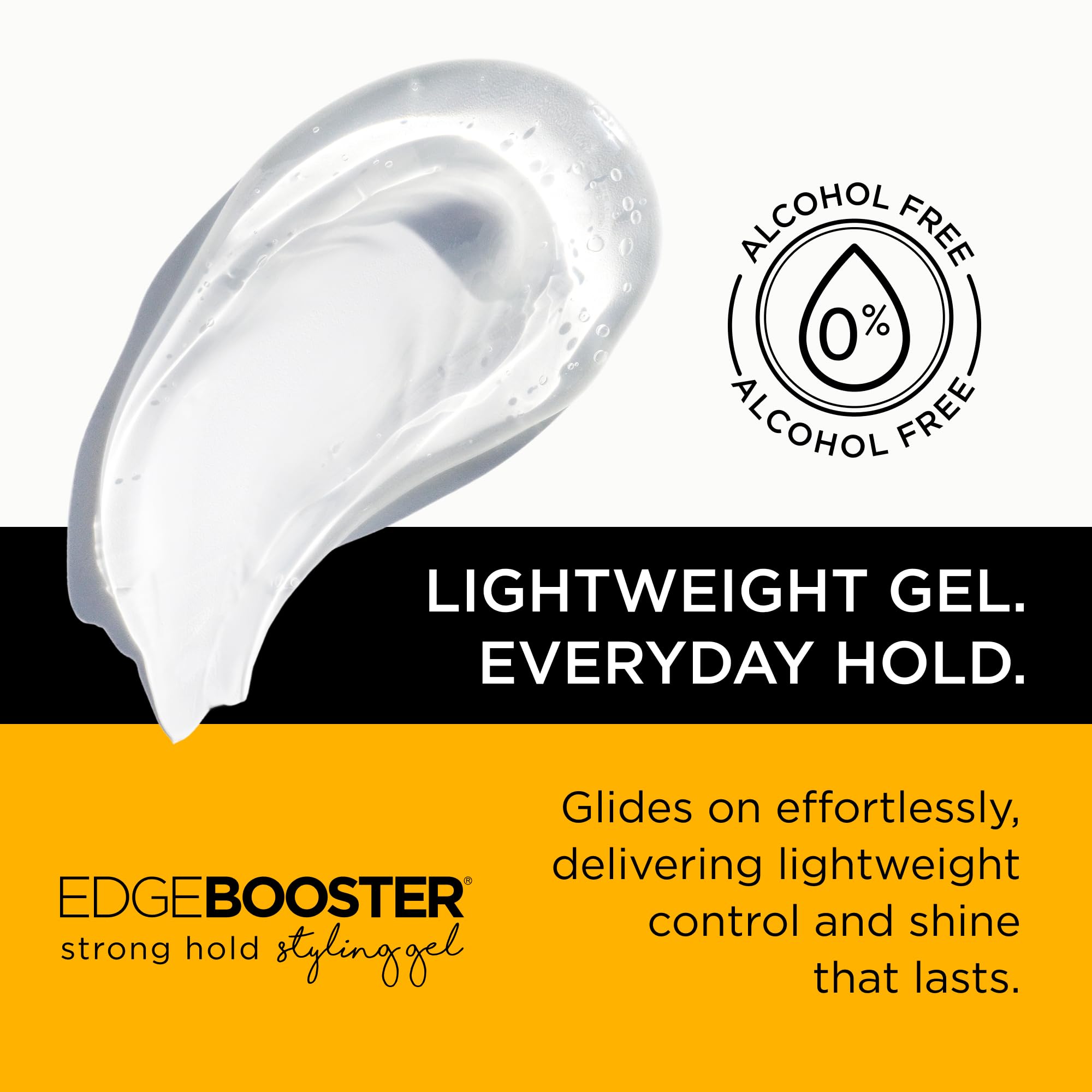 Style Factor Edge Booster frizz control during styling on damp or dry hair.