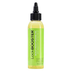 Style Factor LockBOOSTER bottle front view emphasizes lightweight hydration for scalp