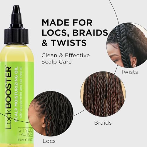 Style Factor LockBOOSTER applied on braids and twists for protective style support