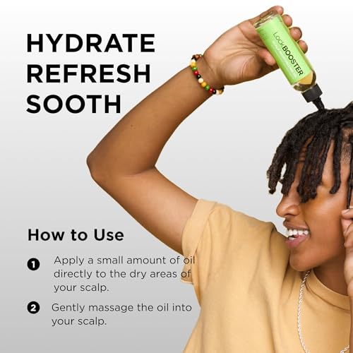 Style Factor LockBOOSTER scalp massage demo emphasizing soothing relief for dry scalp