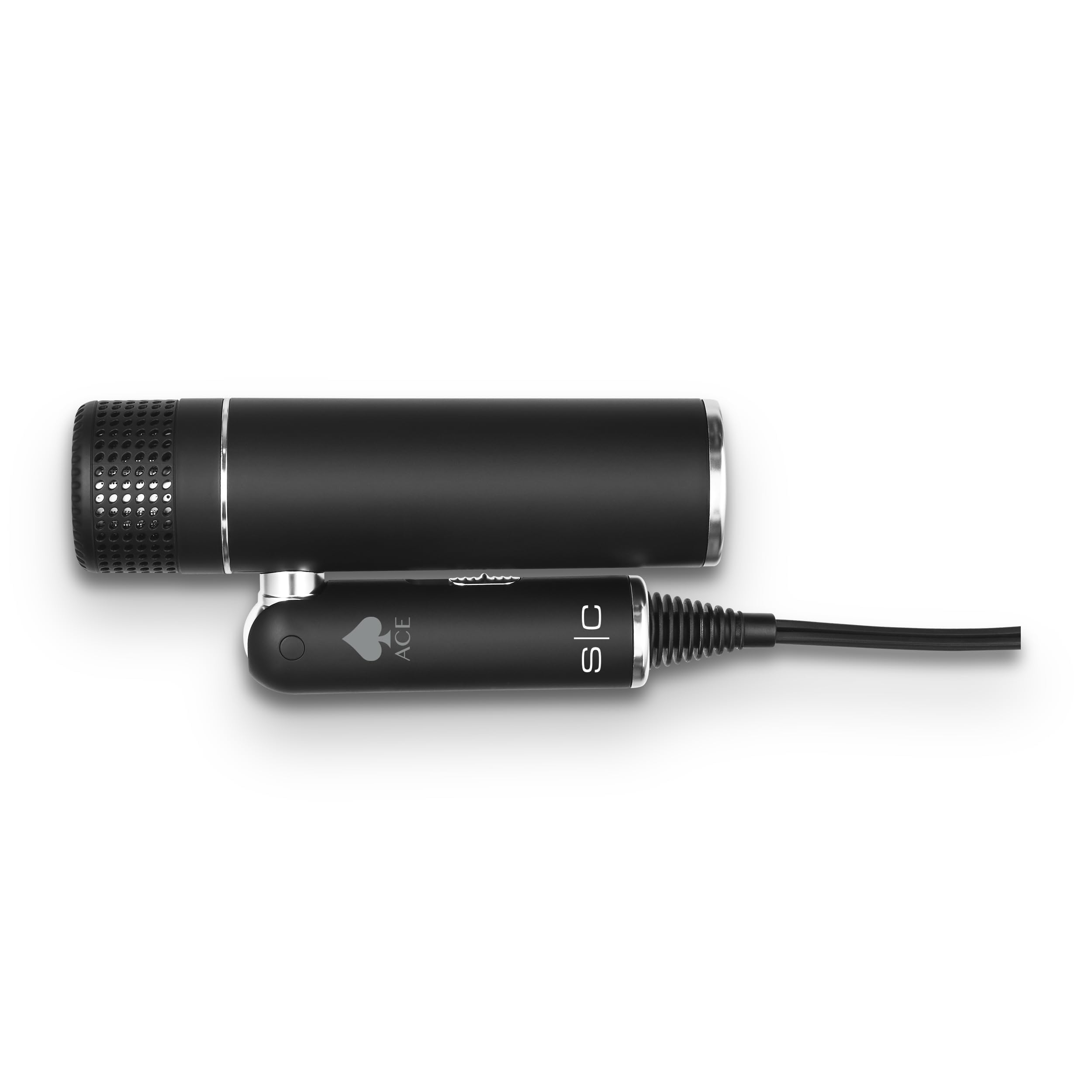 StyleCraft Ace foldable hair-dryer folded for compact storage after styling sessions
