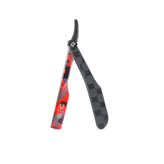 StyleCraft Deluxe Line camo red handle with quick blade-exchange feature