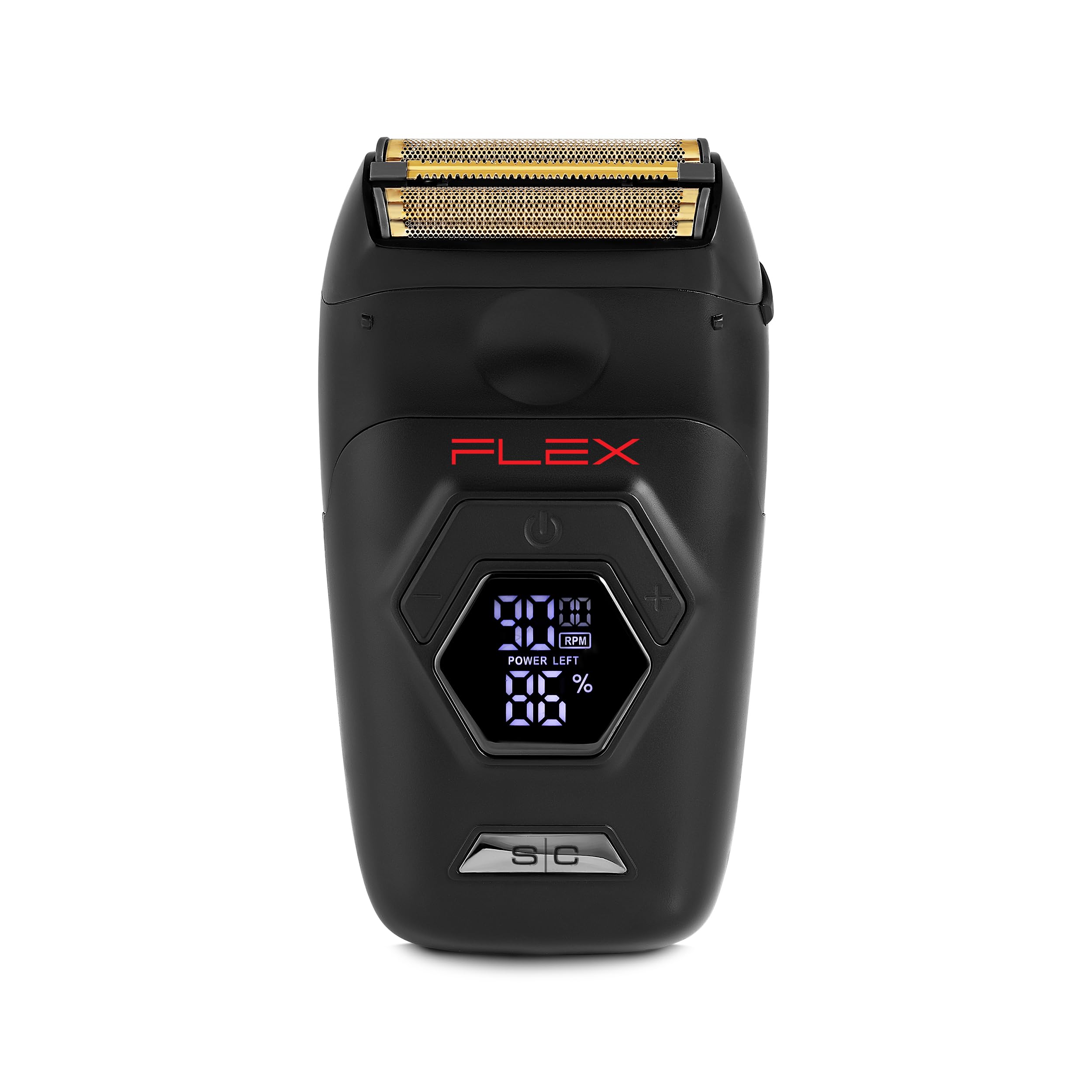StyleCraft Flex titanium foil shaver head close-up for smooth neck and face prep.