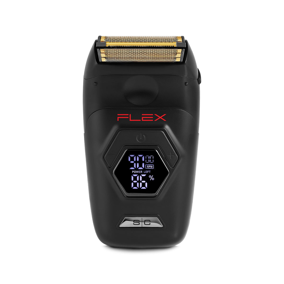 StyleCraft Flex titanium foil shaver head close-up for smooth neck and face prep.