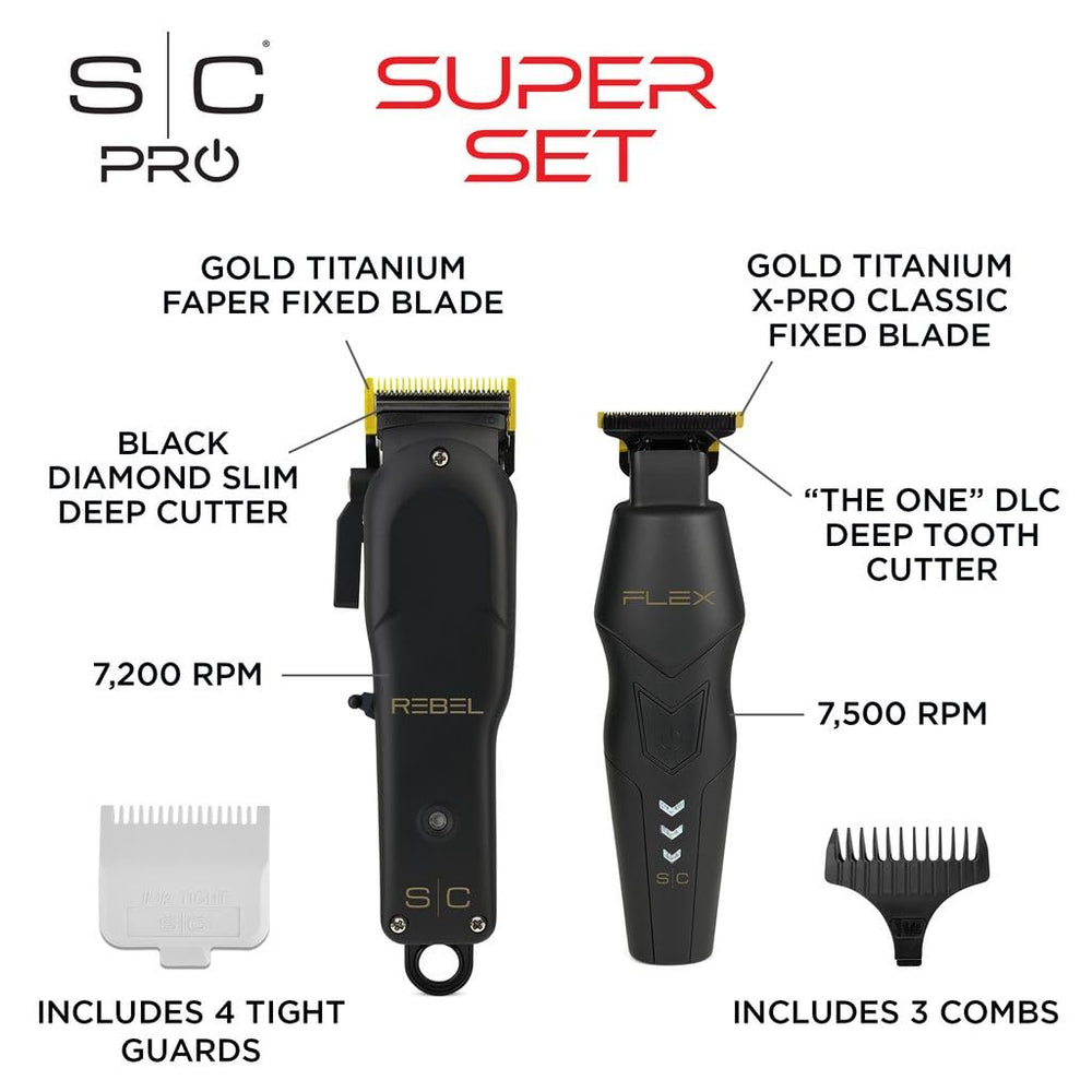 Stylecraft Flex Trimmer close-up blades in gold titanium finish