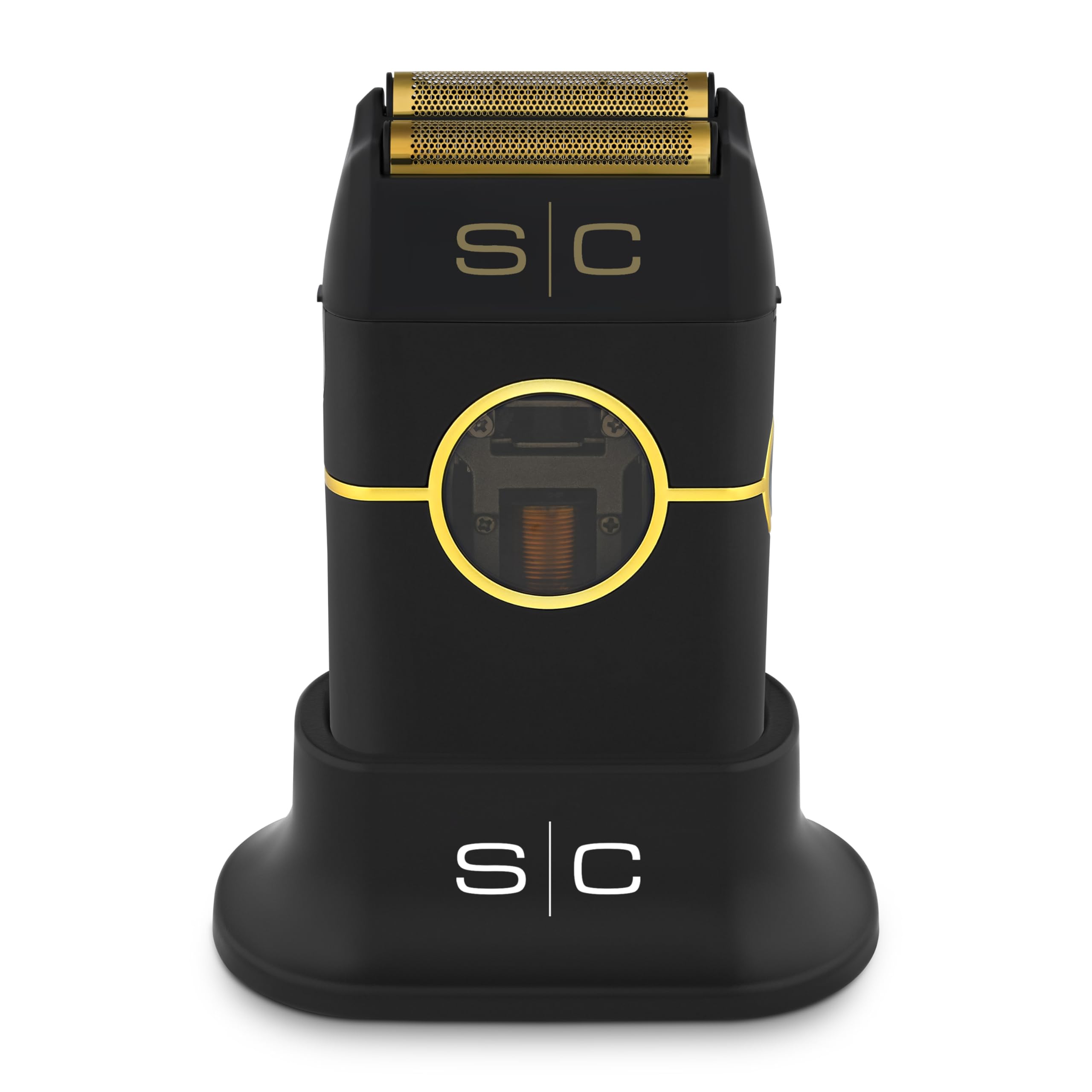 StyleCraft Instinct metal cordless shaver front view for precise quick grooming.
