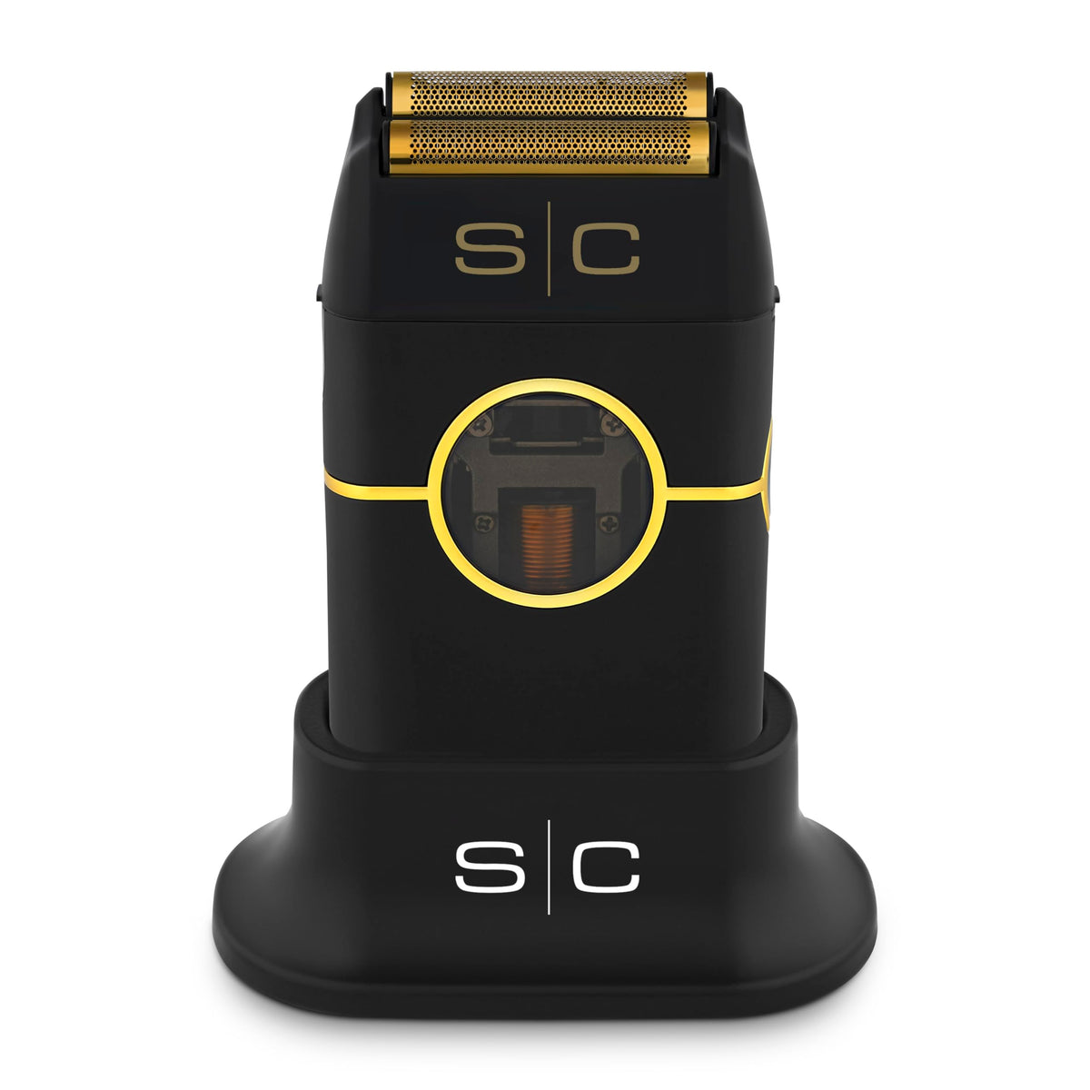 StyleCraft Instinct metal cordless shaver front view for precise quick grooming.