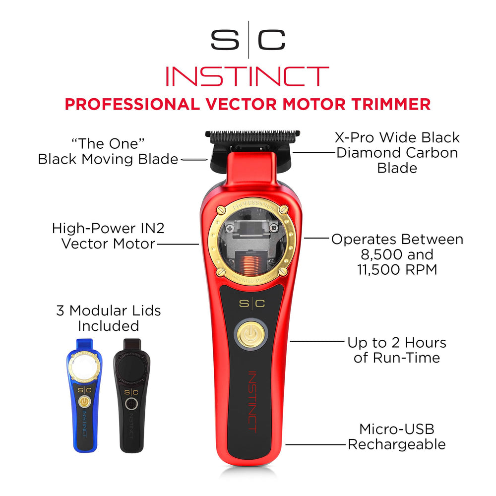 Stylecraft Instinct vector motor cap reveals smooth, responsive cutting performance.