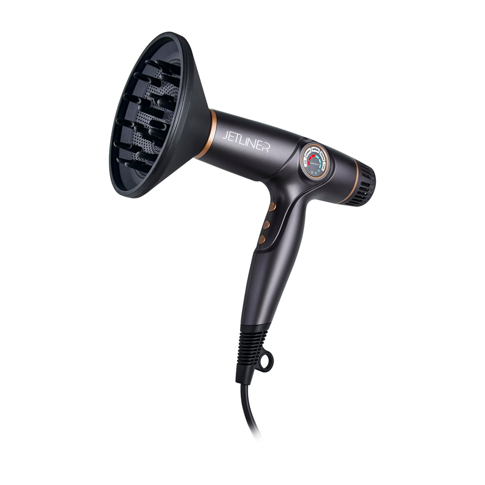 StyleCraft JetLiner nozzle and diffuser for precise styling and frizz control.