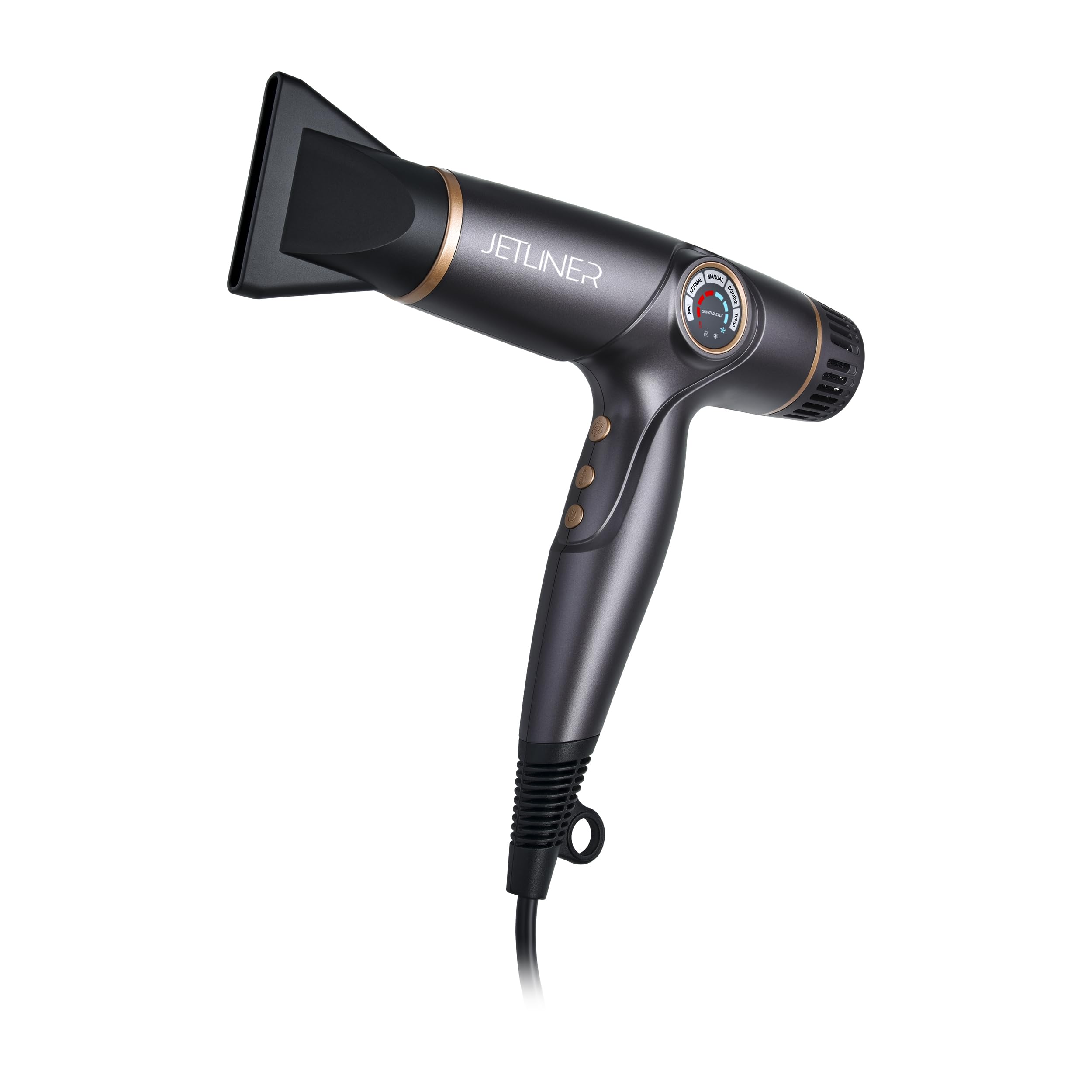 StyleCraft JetLiner motor closeup highlighting durable brushless power for fast drying.
