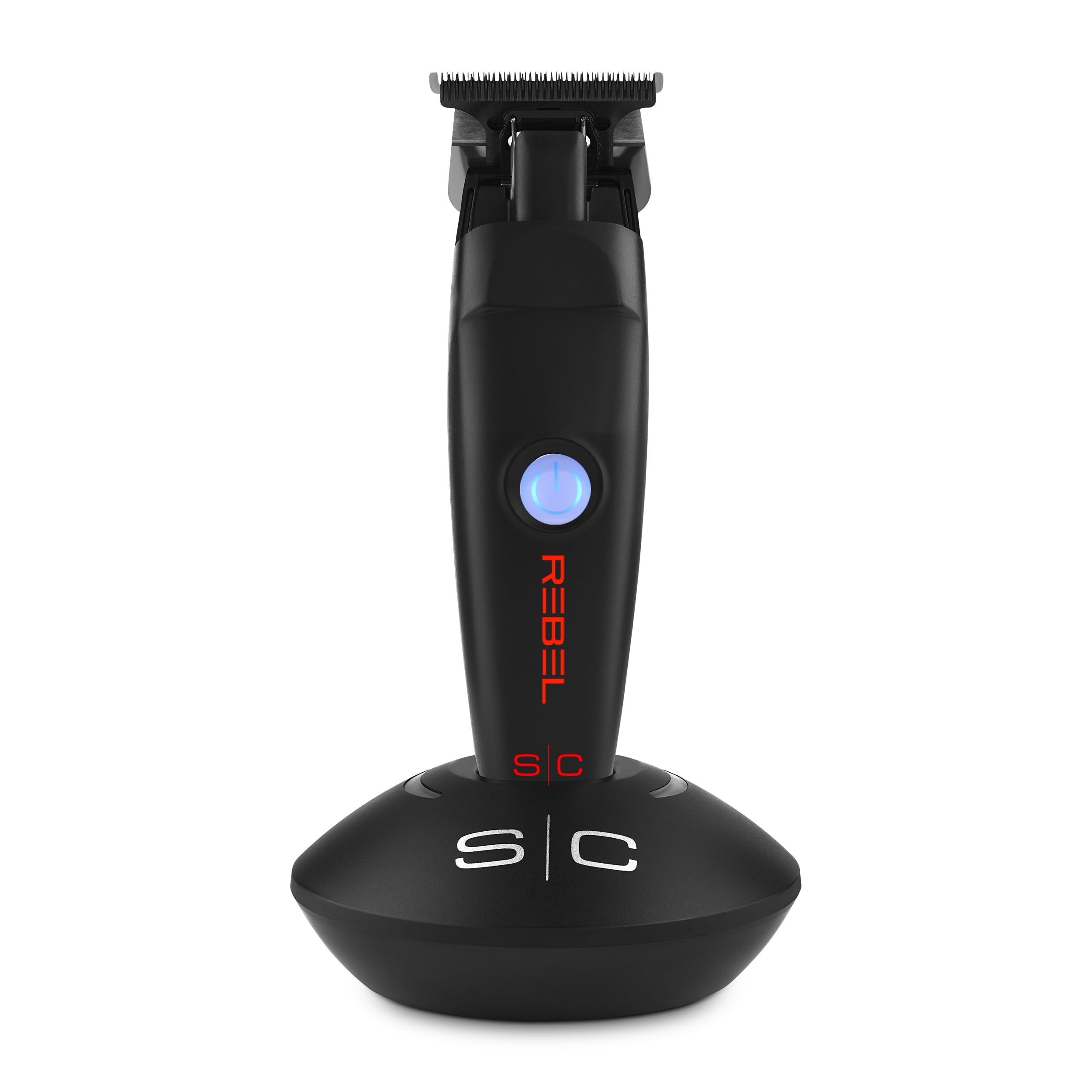 Stylecraft Rebel cordless hair trimmer blade close-up shows ultra-sharp edges for clean lines.