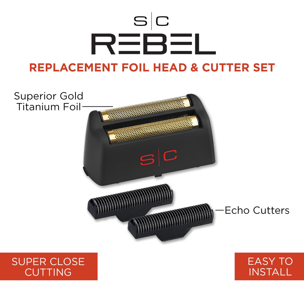 StyleCraft Rebel foil head cutters close-up showing precision for a close, even shave.