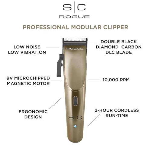 Stylecraft Rogue clipper side profile showing compact design and zero-gap potential