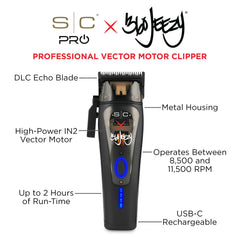 Stylecraft SC x 360 Jeezy Pro torque control dial shows rapid adjustments for versatile fades