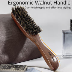 STYLEMATE stiff bristles penetrate coarse hair for controlled styling and frizz reduction.
