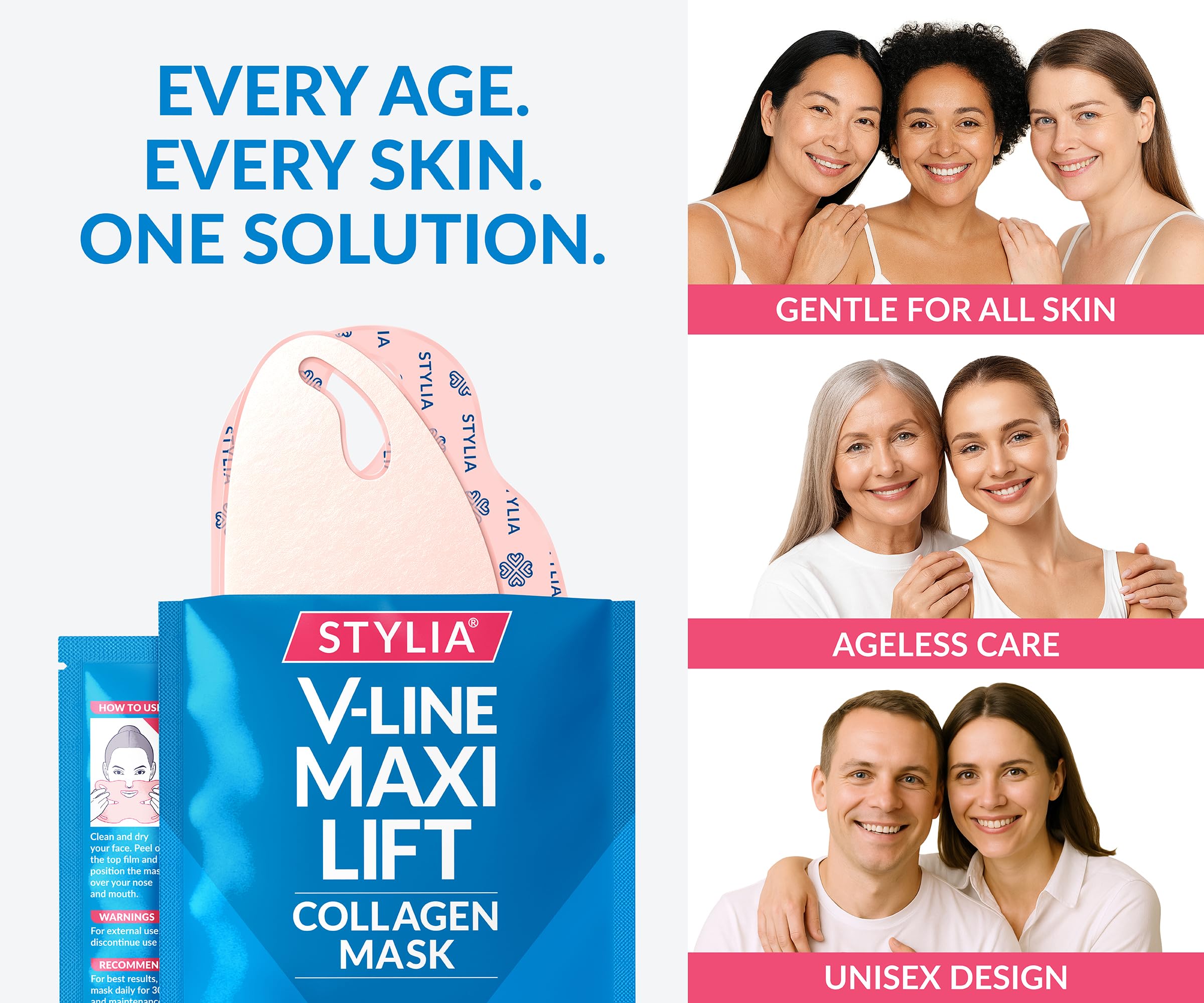 Stylia MaxiLift multi-use-face-mask-routine supports pre-event prep and travel skincare