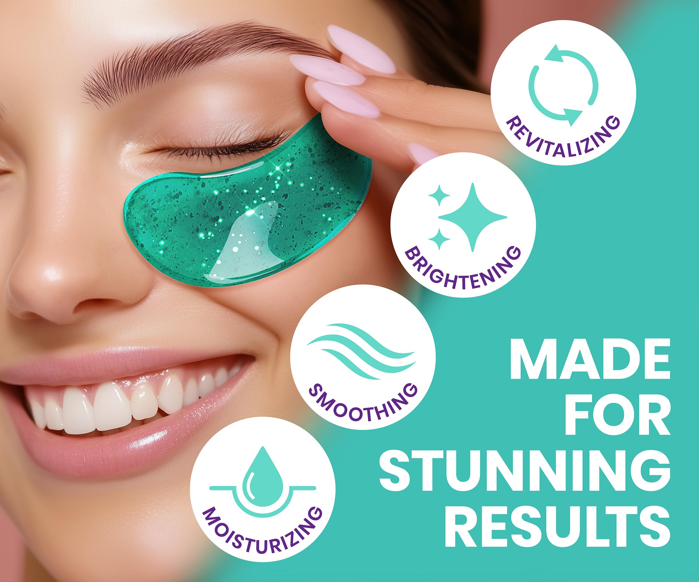 Stylia Under Eye Patches pearl extract glow for luminous under-eye appearance