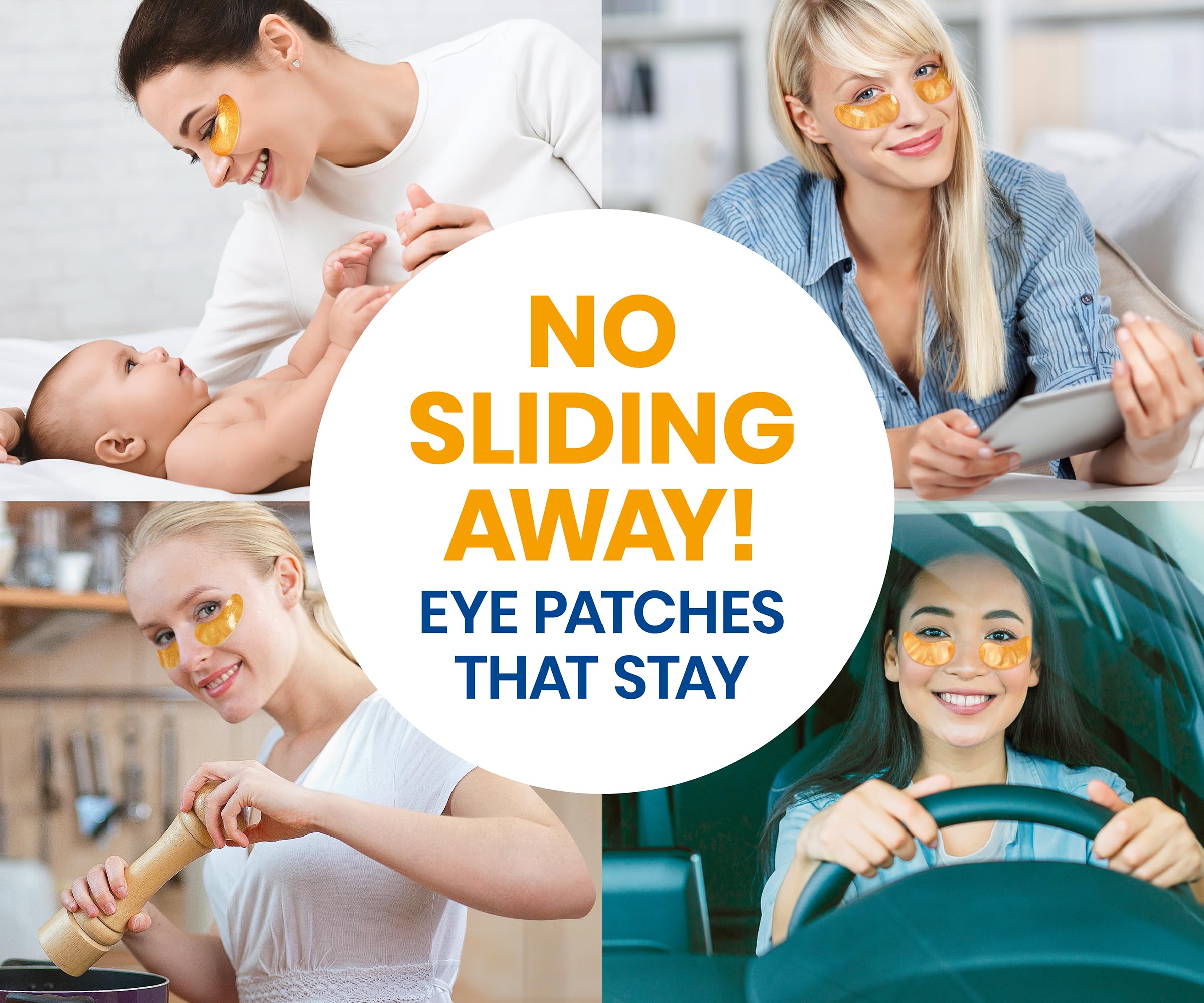 Stylia red algae patches nourish delicate under-eye skin during wear.