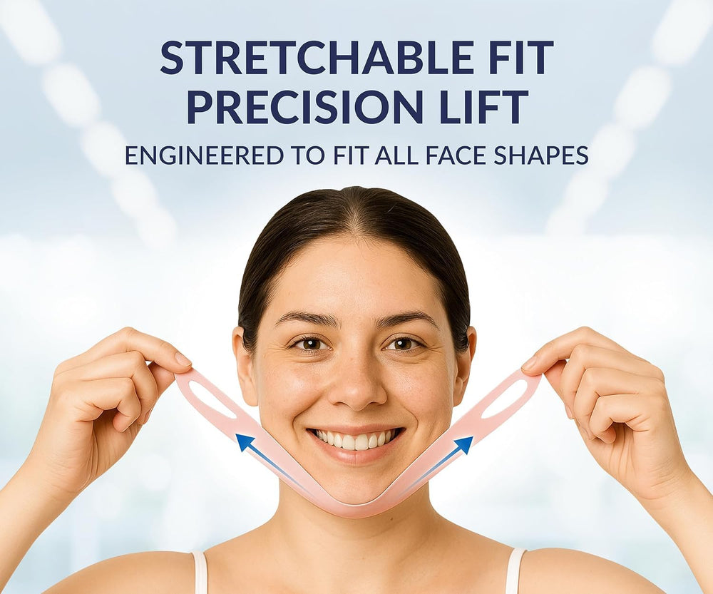 Stylia V Line lifting collagen mask sleep strap-in-use hints overnight contouring potential