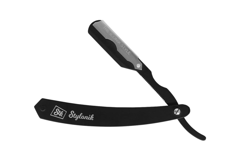 Stylonik gift-ready straight razor image positions premium gift for holidays and special occasions