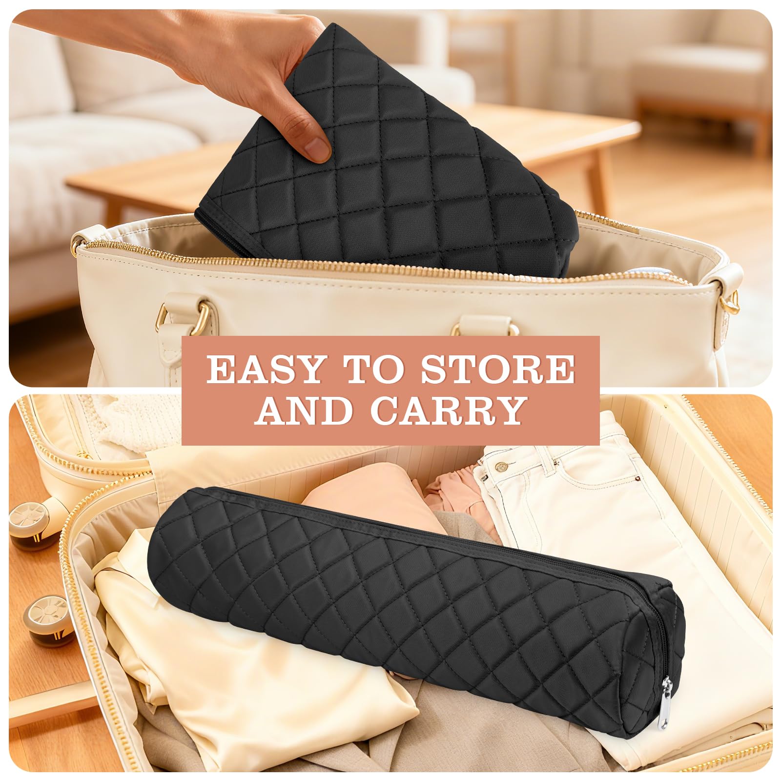 Suafrnut cosmetic storage function supports daily essentials beyond hair tools.