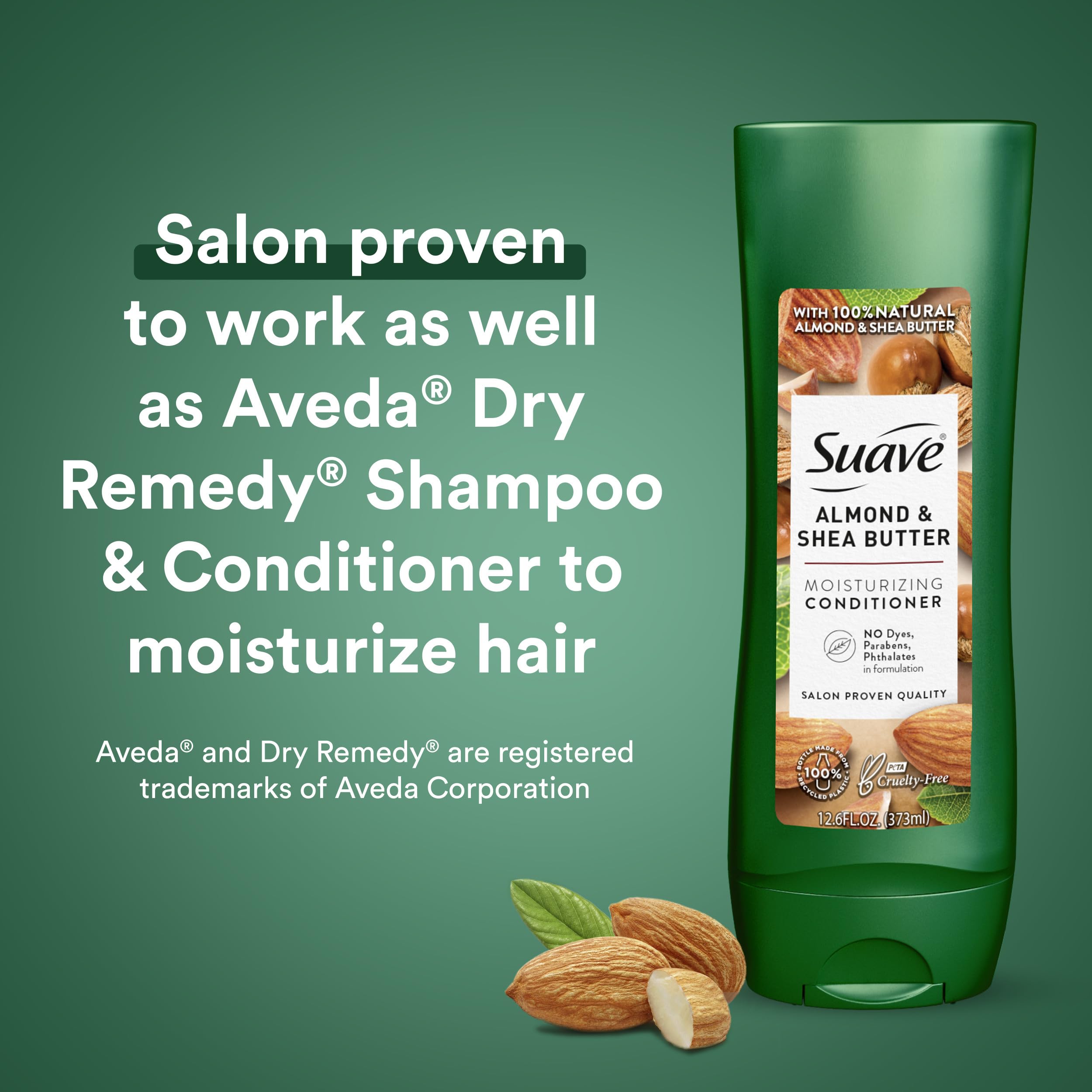 Suave shampoo close-up showing creamy lather for smooth cleansing.